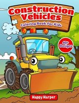 Construction Vehicles Coloring Book