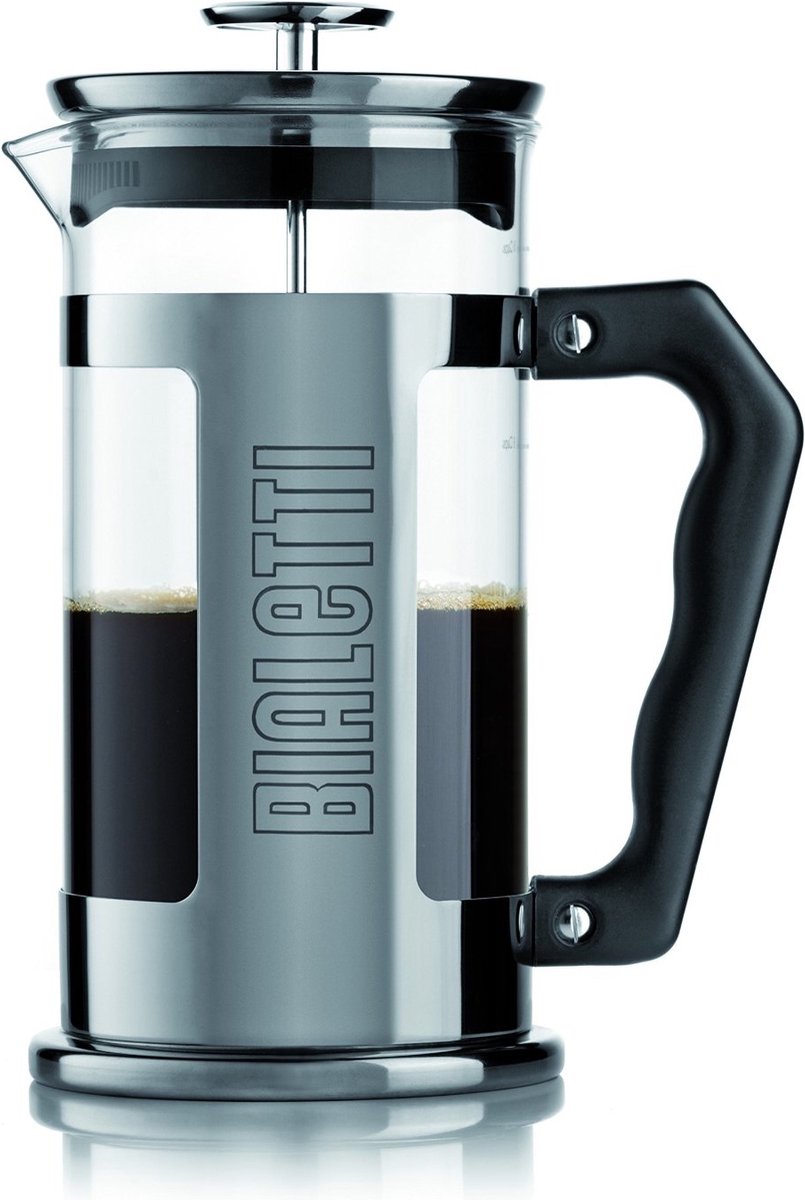 Bialetti French Press - Glas - 1 l - 8 kops