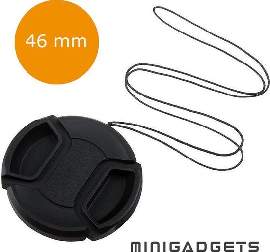 Foto: Universele 46mm lens cap lensdop voor nikon sony canon camera s met koord minigadgets