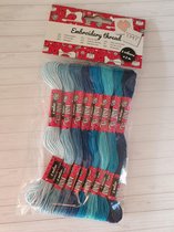 Borduurgaren, 8 kleuren, 8 M, Blauw