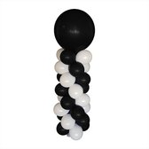 Balloon Tower Kit, compleet pakket met basiskleur wit en accentkleur zwart