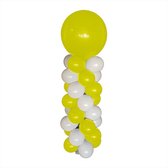 Balloon Tower Kit, compleet pakket met basiskleur wit en accentkleur geel