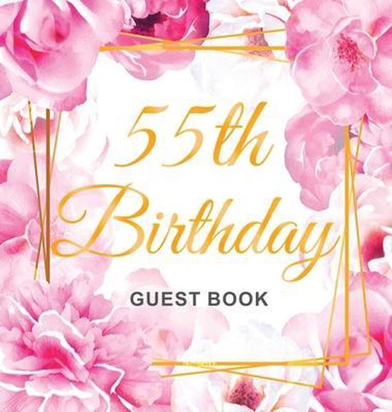 55th Birthday Guest Book - cover