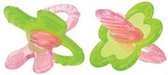 Nuby Bijtfiguur Chewbies Junior 12 Cm Siliconen Roze/groen