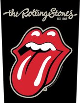 The Rolling Stones - Plastered Tongue Rugpatch - Zwart