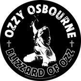 Ozzy Osbourne Rugpatch Blizzard Of Ozz Zwart