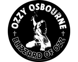 Ozzy Osbourne - Blizzard Of Ozz Rugpatch - Zwart