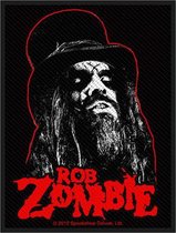 Rob Zombie Patch Portrait Zwart