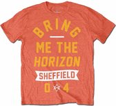 Bring Me The Horizon Heren Tshirt -XXL- Big Text Oranje