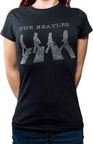 The Beatles Dames Tshirt -2XL- Abbey Road Crossing Zwart