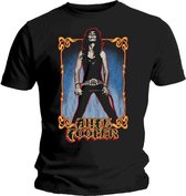 Alice Cooper Heren Tshirt -M- Vintage Whip Washed Zwart