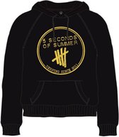 5 Seconds of Summer Hoodie/trui -L- Derping Stamp Zwart