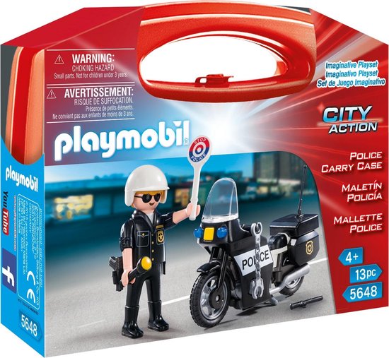 Concreet beetje wijs PLAYMOBIL City Action Police Carry Case - 5648 | bol.com