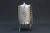 Wijnvat - likeurvat RVS 10 Liter (staand) - likeur - jenever
