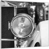 Plexiglas –Koplamp van een Oldtimer– 100x100 Foto op Plexiglas (Wanddecoratie op Plexiglas)