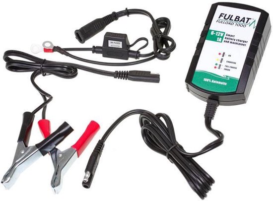Universele krachtige acculader - 6-12V / 1-4,5 Ah - 8 fases - voor auto, motor, scooter en boot - Acculaders - Scooterservice Niedorp Winkel