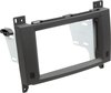 2-DIN Paneel Mercedes Benz A-Klasse / B-Klasse / Vito Kleur: Rubbertouch Zwart