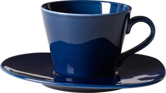 Ondenkbaar Metafoor onderwerpen LIKE BY VILLEROY & BOCH - Organic Dark Blue - Koffiekop 0,27l | bol.com