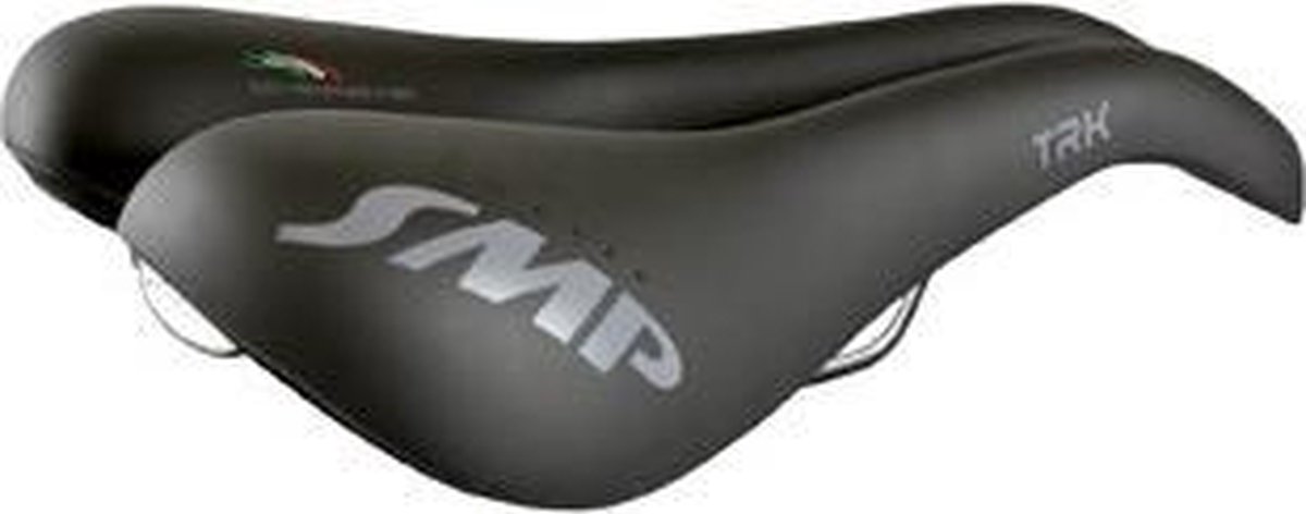 Selle SMP TRK Gel – Selle VTT Et Randonnée, 280x160mm, Rembourrage Gel + PU, Rails Acier, 485g