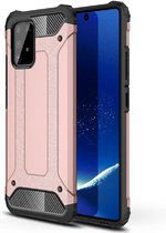 Armor Hybrid Samsung Galaxy Note 10 Lite Hoesje - Rose Goud
