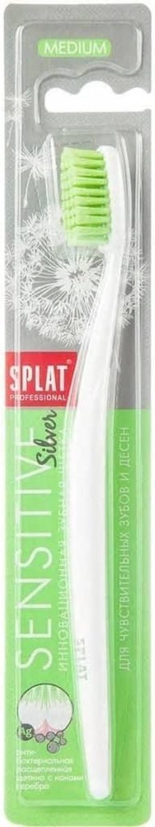 Splat Sensitive Medium Tandenborstel - Tandenborstel - voor kwetsbare mond - 1 stuk