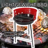 Barbecue rood - Grilldiameter 33cm - bakhoogte 43