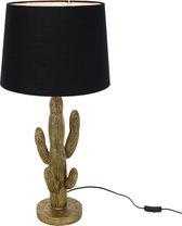 Tafellamp Cactus - messing goud zwart - H 74 cm