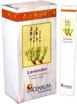Lavendel wierook - Incensum - natuurlijke Indiase wierook - doosje van 24 pakjes
