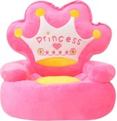 forbabies Pluche Fluweel Zachte Kinderstoel Princess Roze