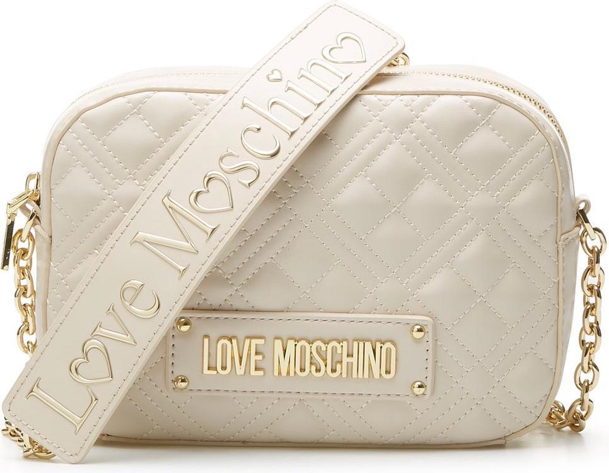 Love Moschino Borsa Quilted Nappa Avorio Crossbody - beige | bol.com