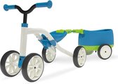 Chillafish Quadie Loopfiets Met Trailer - Loopfiets - Jongens - Blauw;Groen