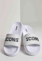 Urban Classics Slippers -42 Shoes- Icons Wit/Zwart