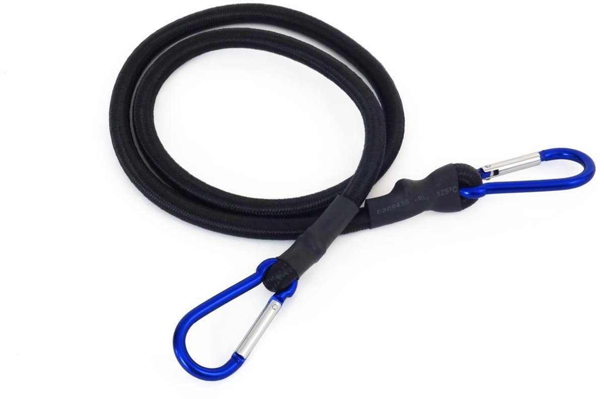 Snelbinder met karabijnhaak - 100 cm - Per stuk