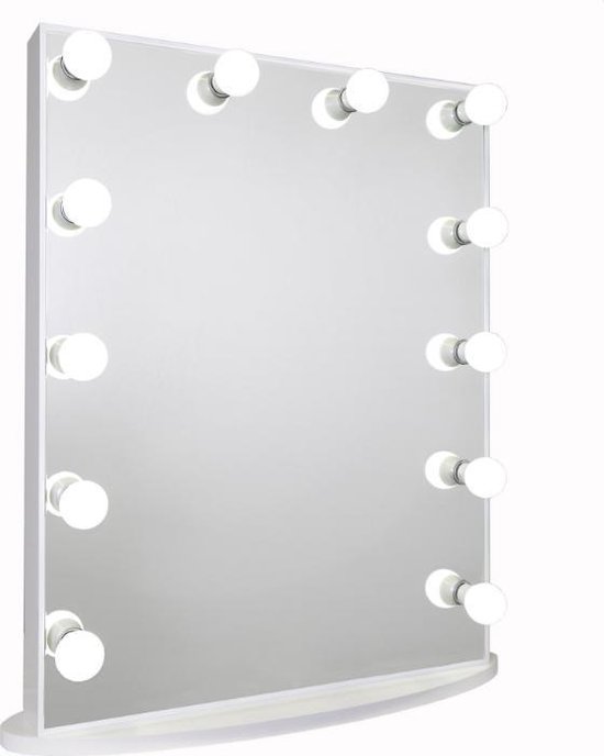 Dragende cirkel Ashley Furman vorst Bright Beauty Vanity hollywood make up spiegel met verlichting - 60 x 80 cm  - dimbaar... | bol.com