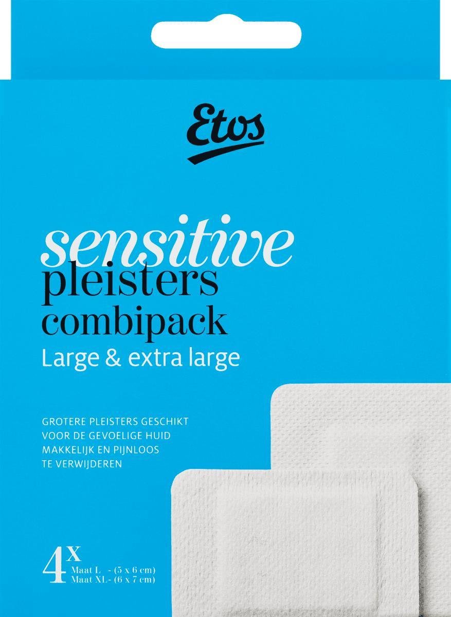escaleren Getalenteerd toetje Etos Sensitive Pleisters Combipack - 48 stuks (6 x 8 stuks) | bol.com