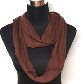 Infinity scarf / coll sjaal donker bruin