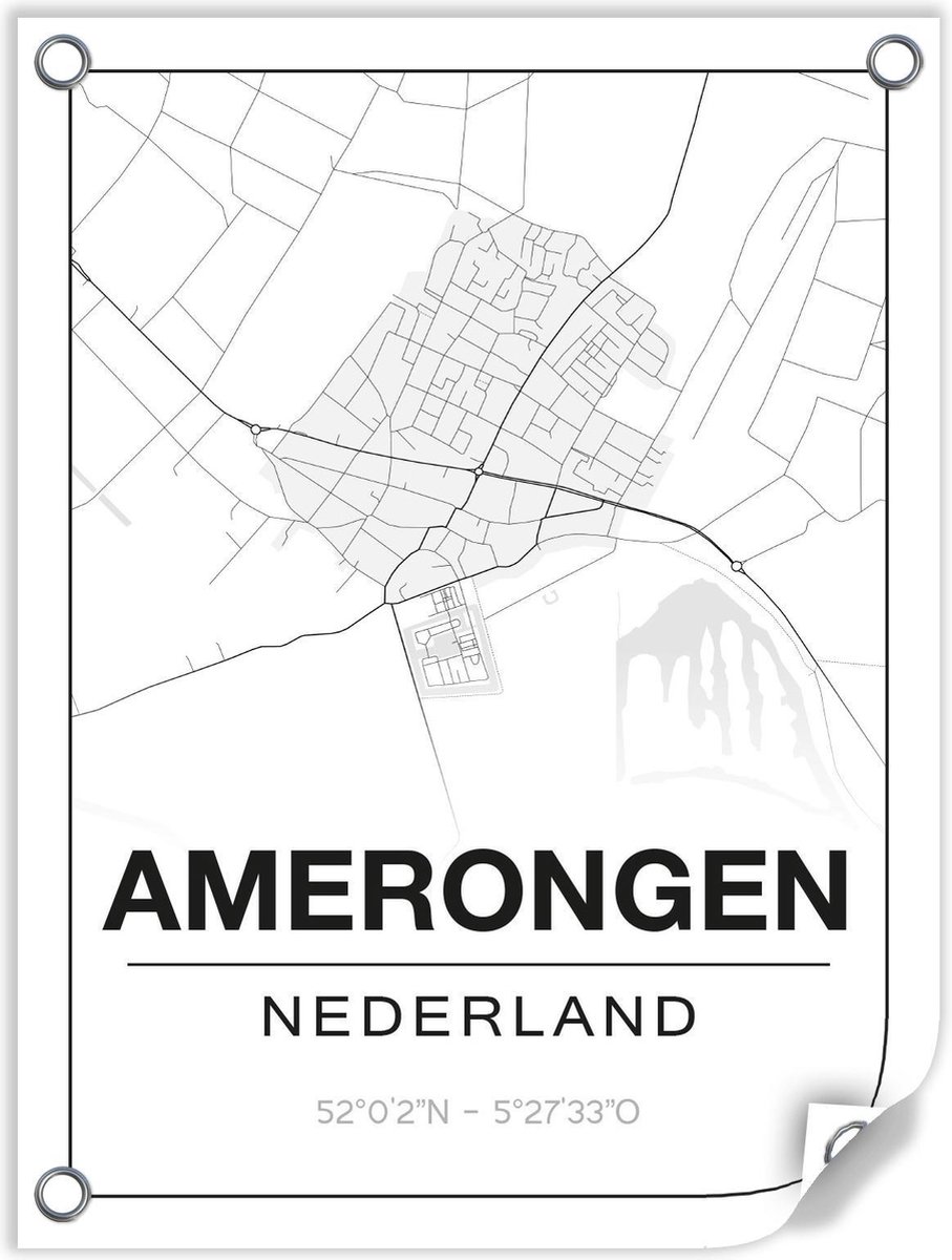 Tuinposter AMERONGEN (Nederland) - 60x80cm