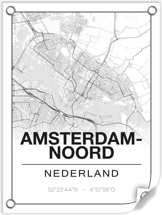 Tuinposter AMSTERDAM-NOORD (Nederland) - 60x80cm