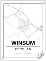 Tuinposter WINSUM (Fryslân) - 60x80cm