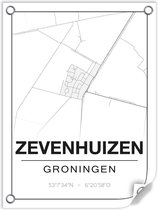 Tuinposter ZEVENHUIZEN (Groningen) - 60x80cm