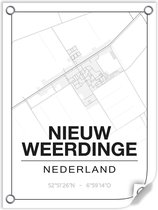 Tuinposter NIEUW-WEERDINGE (Nederand) - 60x80cm