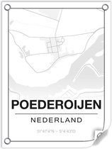 Tuinposter POEDEROIJEN (Nederland) - 60x80cm