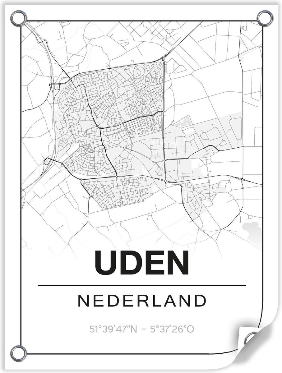Tuinposter UDEN (Nederland) - 60x80cm - Studio216
