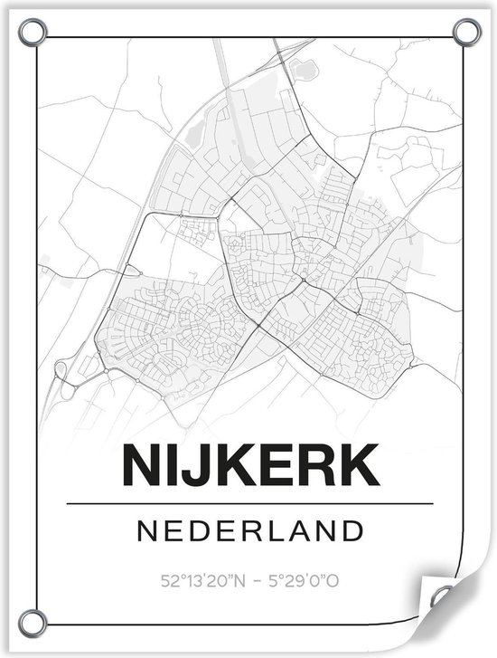 Tuinposter NIJKERK (Nederland) - 60x80cm