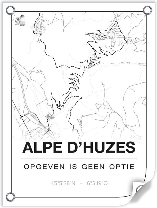 Tuinposter ALPE D'HUZES (Frankrijk) - 60x80cm