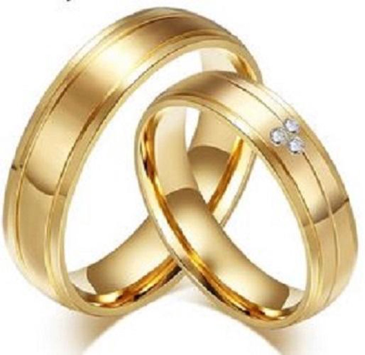 Jonline Prachtige Ringen voor hem en haar|Trouwringen|Vriendschapsringen|Relatieringen|Set Ringen - Jonline