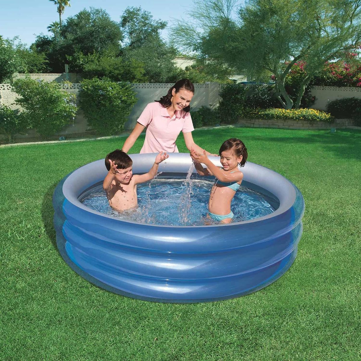 Bestway 3-Rings Zwembad - Opblaasbaar Kinderzwembad - Vanaf 6 Jaar - Stevig Vinyl - Ø 170x53 cm — afbeelding 2