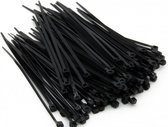 500 stuks kabelbinders - tyraps zwart 3.6 x 200mm