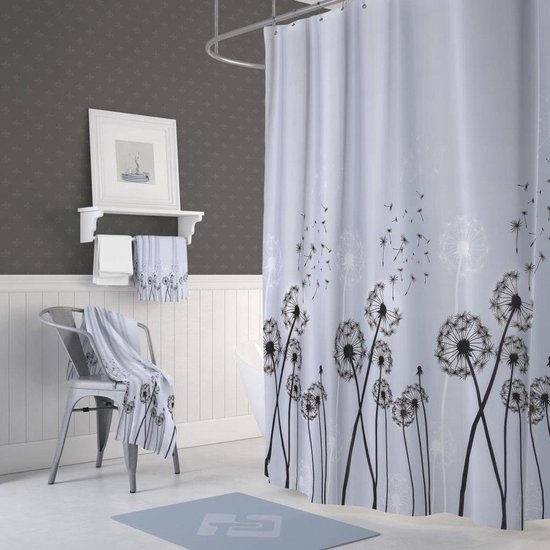 Zethome Douchegordijn Badkamer Gordijn Shower Curtain Waterdicht 1x120X200 bol