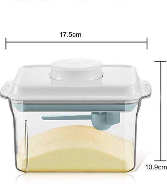 Ankou Melkpoeder bewaarbus 1000ml - Melkpoeder doseerdoos - Babyvoeding opslag - BPA-vrij - Portable box voor melkpoeder en eiwitpoeder van ANKOU — afbeelding 3